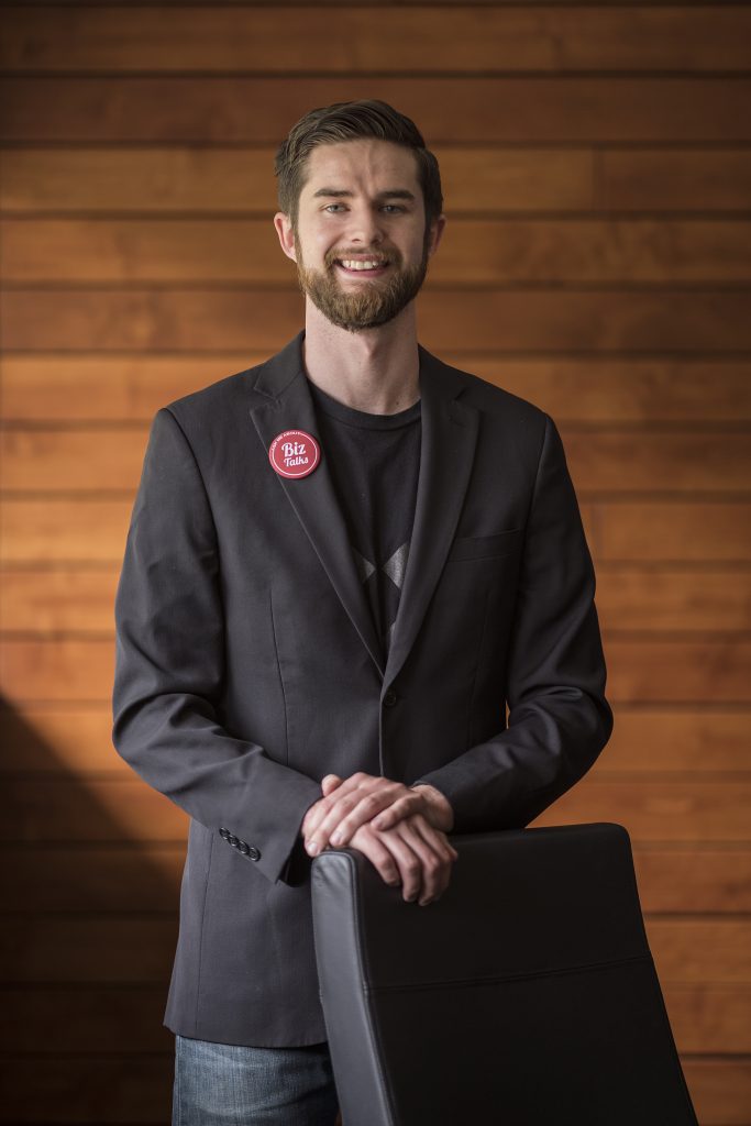 Chico State College of Business alum Sean Woulfe cofounded Biz Talks.