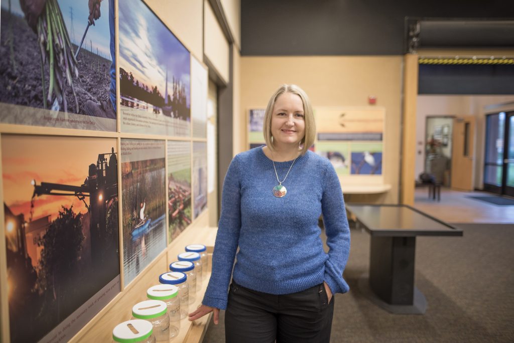 Adrienne McGraw is photographed in the Gateway Science Museum on Monday, January 8, 2018 in Chico, Calif. (Jessica Bartlett/University Photographer)