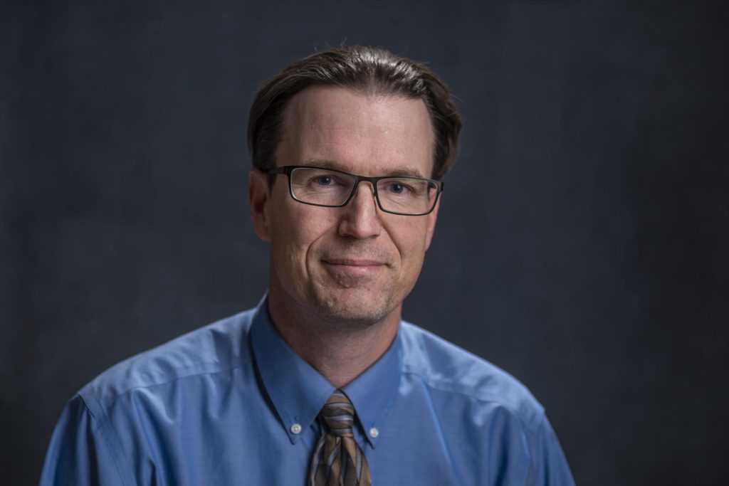 Eric Houk, the University’s 2018-19 Outstanding Professor