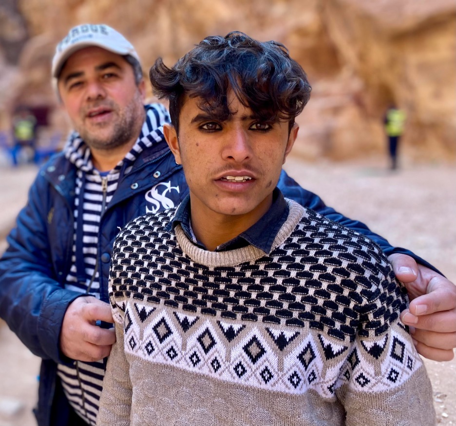 A pair of men in the country of Jordan