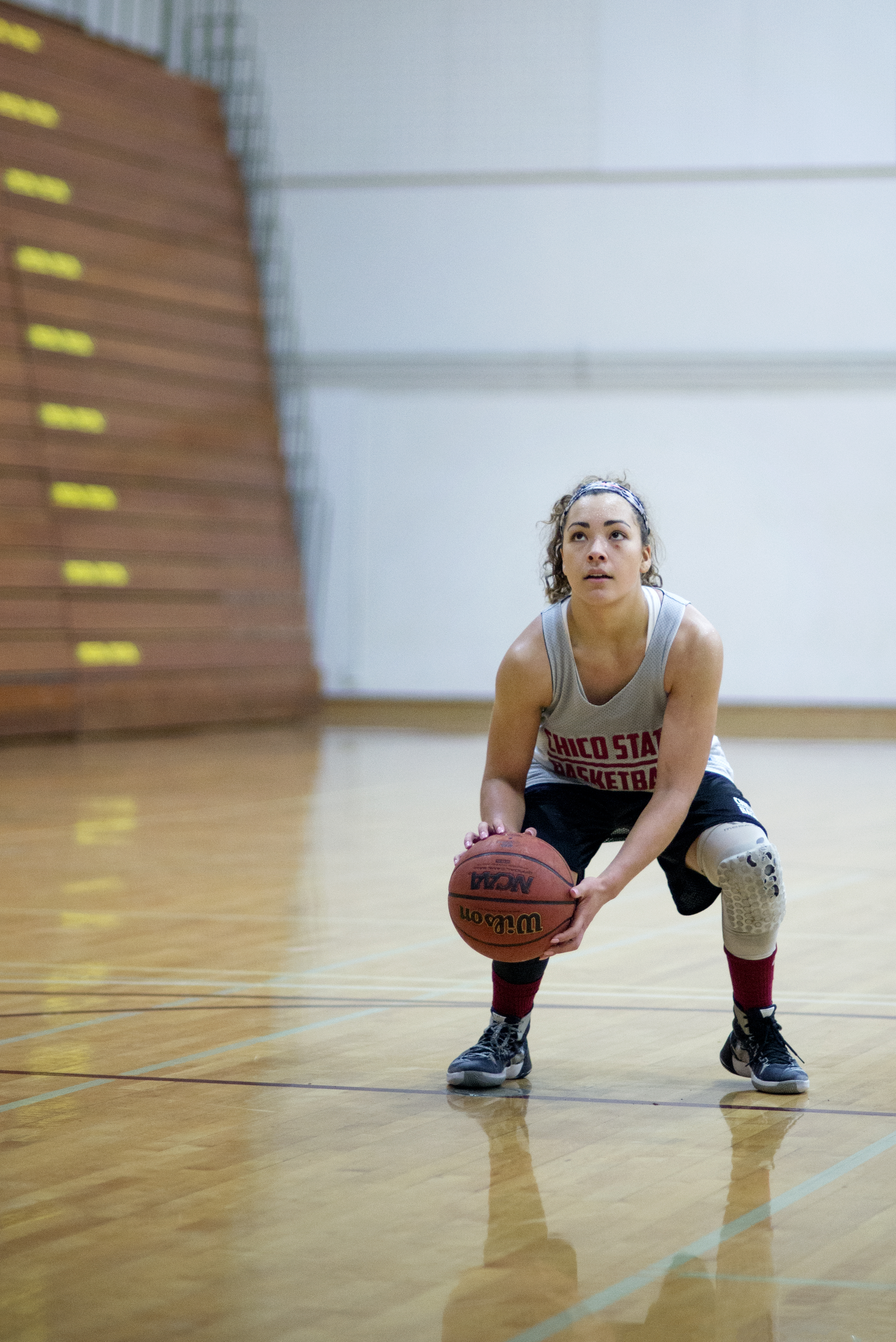 Chico State women's basketball player Whitney Branham has overcome spina bifida to become the Wildcats' leader on the court.