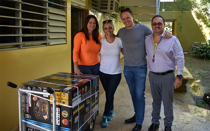 Chris Friedland and his wife delivered 290 generators for residents in Puerto Rico.