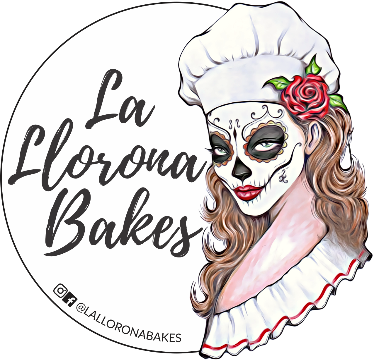 De Casas's business logo, La Llorona Bakes.
