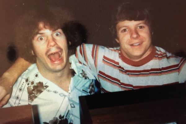 Curt Richard and Bob Phillips in college