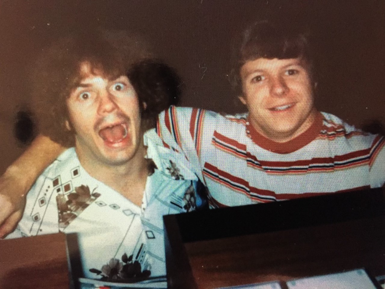 Curt Richard and Bob Phillips in college