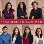 A graphic showing the headshots of all 11 recipients of the Lt. Rawlins Merit Scholarship Recipients.
