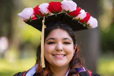 Photo of a student during the second Latinx graduation celebration ceremony.