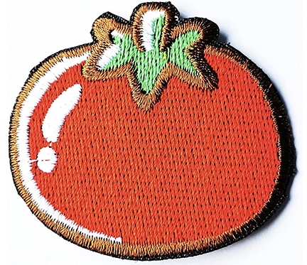 A patch depicting a tomato.