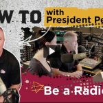 A screen grab of the video thumbnail for How to with President Perez Be a Radio DJ